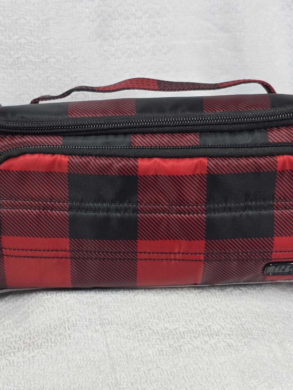Lug Trolley Cosmetic Case Buffalo Check Pattern